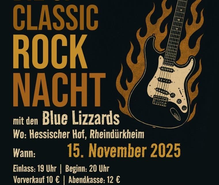 Rockige Klänge für den guten Zweck – 6. Classic Rock Nacht in Rheindürkheim