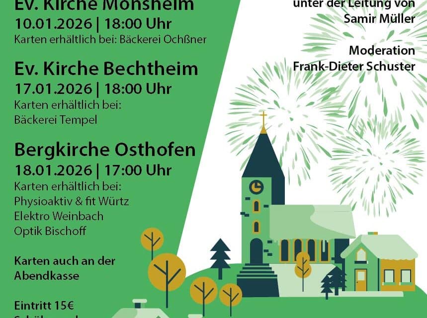 Mit schwungvollem Klang ins neue Jahr: Wonnegauer Blasorchester lädt zu drei Neujahrskonzerten ein