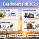 Neues Jahr, neue Regeln: Das ändert sich 2026 für Bürgerinnen und Bürger