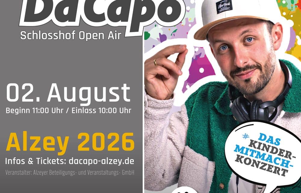 DA CAPO 2026: Kinderstar Nilsen ist wieder mit dabei