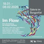 Vernissage in der Galerie im Burggrafiat: Im Flow – Eine Ausstellung der Gruppe impuls(e)