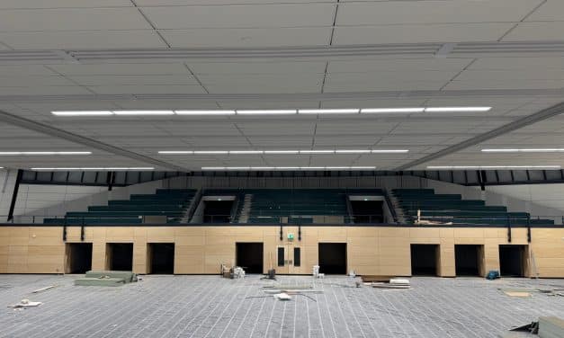 Rundsporthalle: Frisch saniert – bald wieder Wettkampf-Atmosphäre