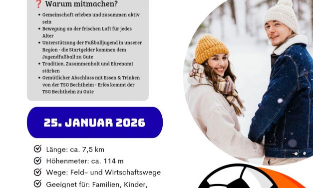 Gemeinsam unterwegs für den Jugendfußball – 38. FUFA Winterwanderung in Bechtheim