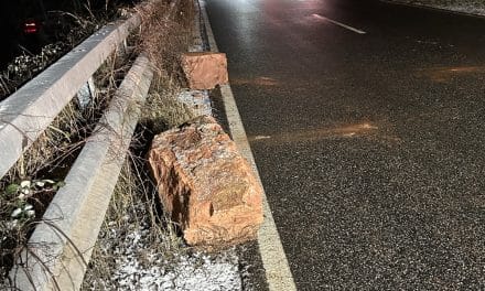 Felsbruch auf der L431 bei Nackenheim