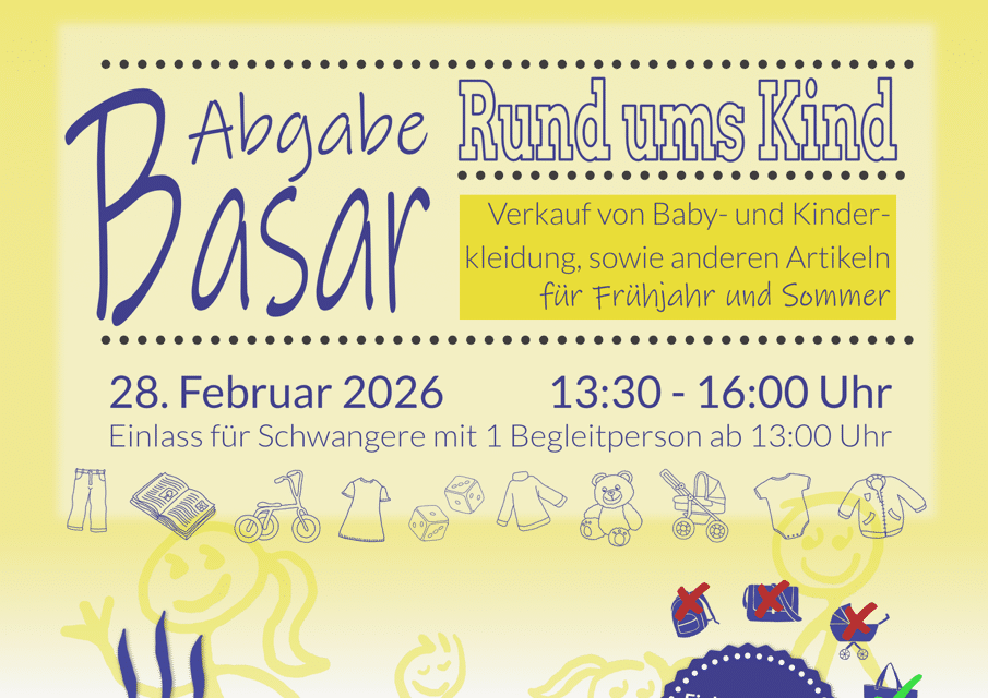 „Rund ums Kind“ – Abgabebasar in Osthofen