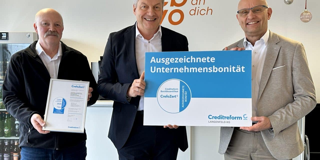 Zuverlässig und stark: ebwo erneut CrefoZert-prämiert