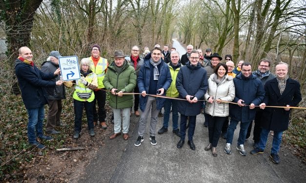 „Radzulaufroute 2“ zwischen Wiesoppenheim und Worms offiziell eröffnet