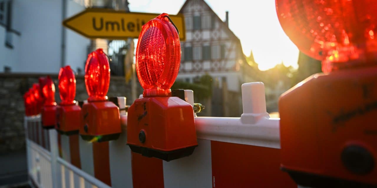 Baustelle in Alzey: Neue Leitungen sorgen für Verkehrsbehinderungen