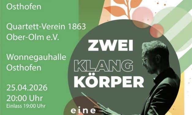 Zwei Klangkörper – eine Handschrift: Gemeinschaftskonzert in Osthofen