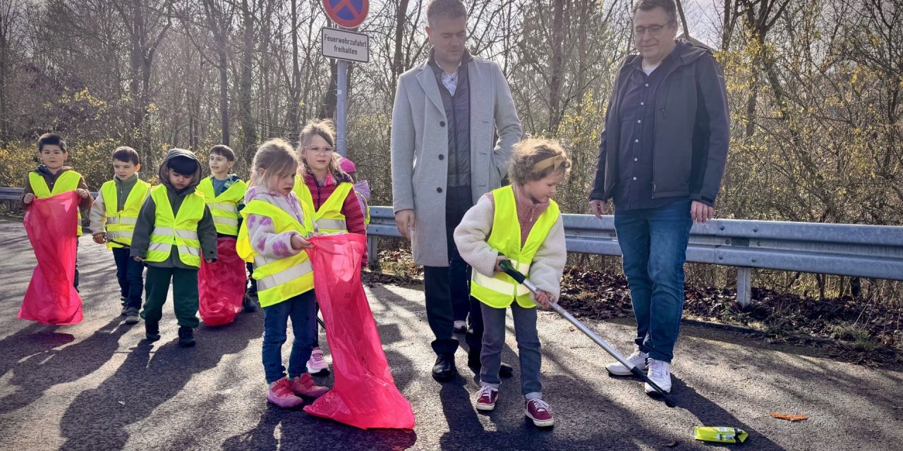 Sauberhaftes Alzey: Schüler und Bürgermeister starten Müllsammel-Aktion