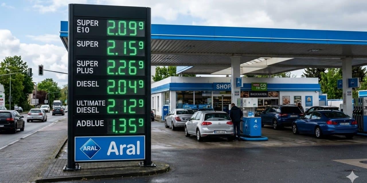 Tanken bleibt teuer: Preise leicht rückläufig, ADAC plädiert für Steuersenkung