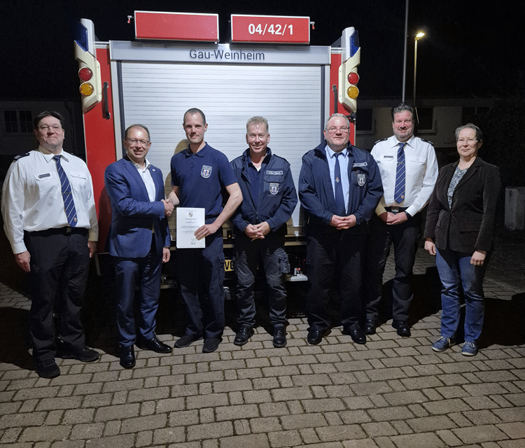 Johannes Nauth ist neuer Wehrführer der Feuerwehr Gau-Weinheim