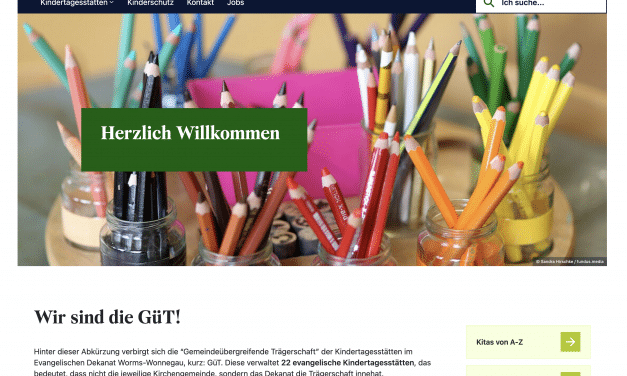 Evangelische Kitas im Dekanat Worms-Wonnegau mit neuer Website online