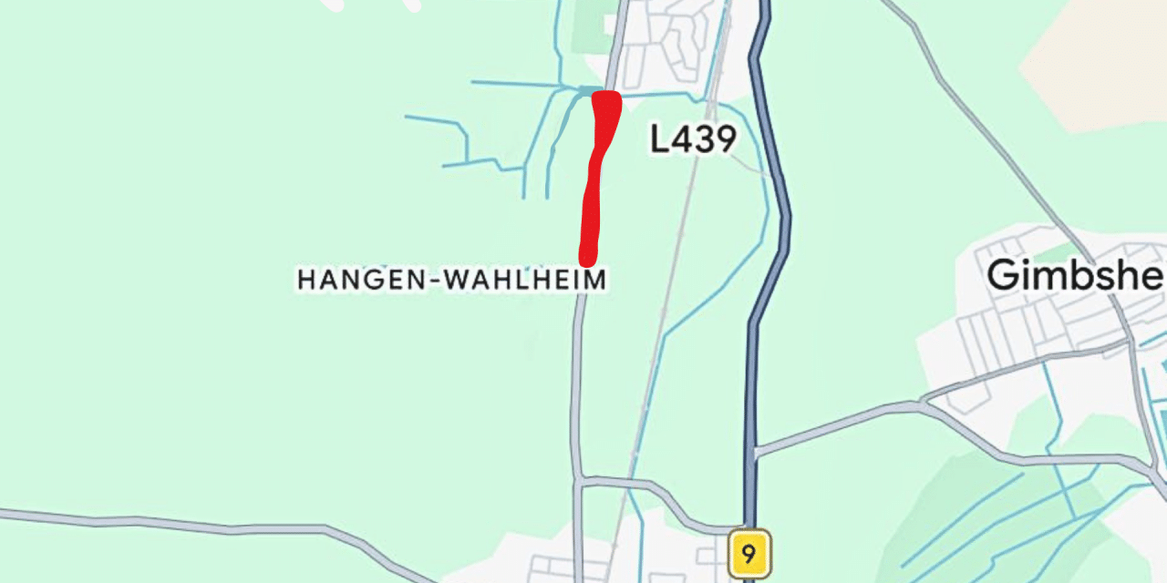 Zwei Wochen Vollsperrung auf der L439 wegen Sanierung
