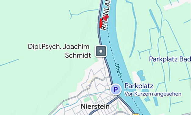 Vollsperrung: Rheinseitiger B9-Parkplatz nördlich Nierstein