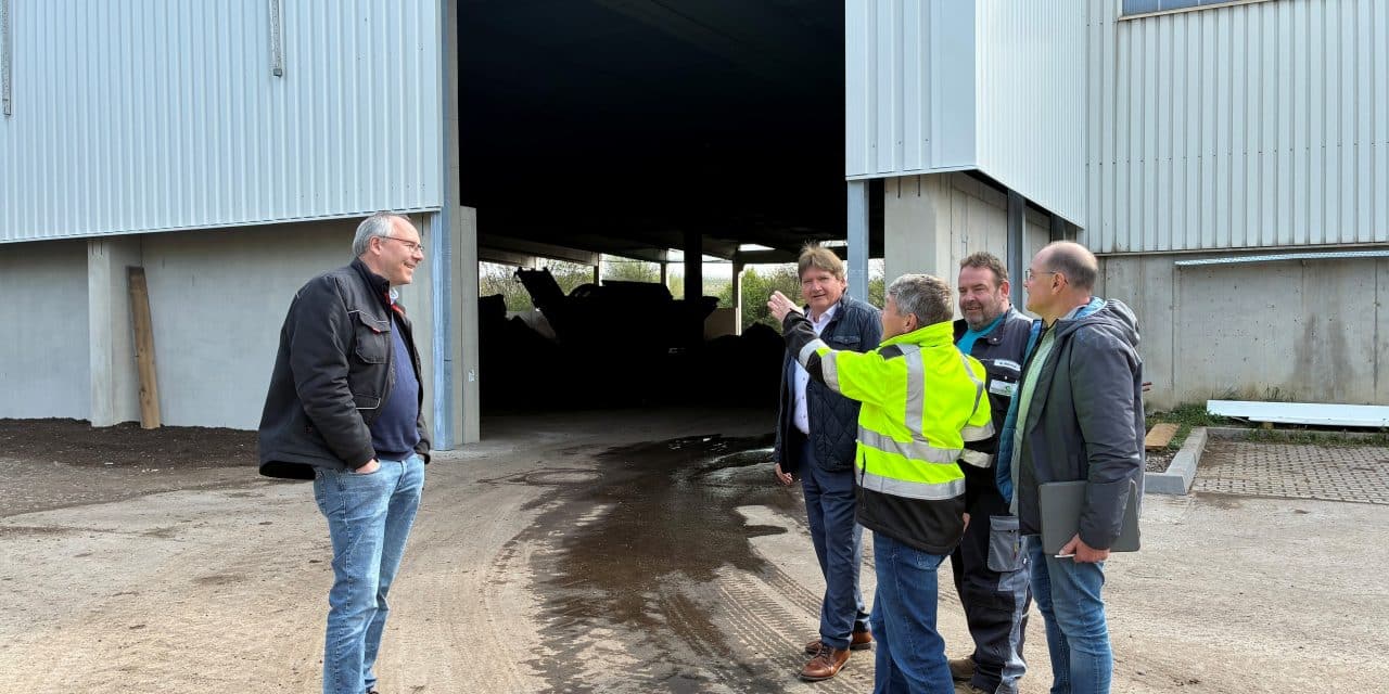Vergärungsanlage Framersheim: Wiederaufbau der Komposthalle abgeschlossen
