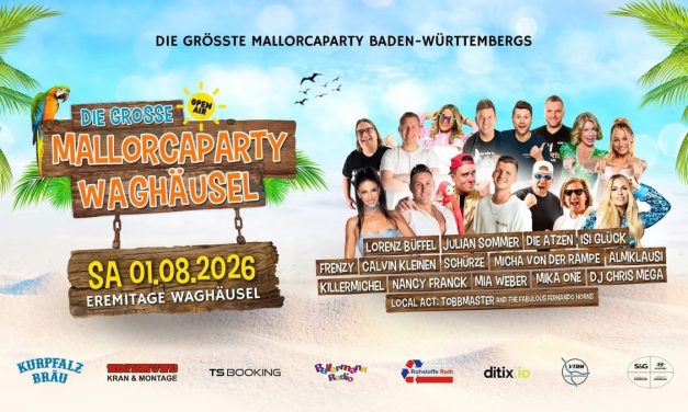 Sonne, Sangria, Superstar-Line-up: Waghäusel wird zur Partyhochburg des Sommers 2026