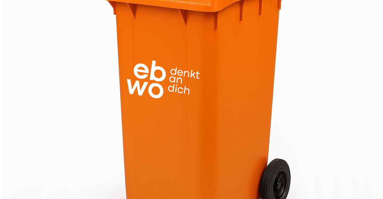 Unterflurbehälter in Wormser Innenstadt vorübergehend außer Betrieb – orange Ersatztonnen aufgestellt