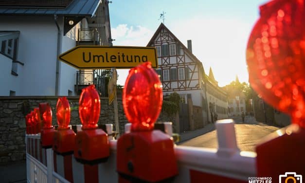 Straßenbauarbeiten auf der K 40: Vollsperrung bis Mitte Juni
