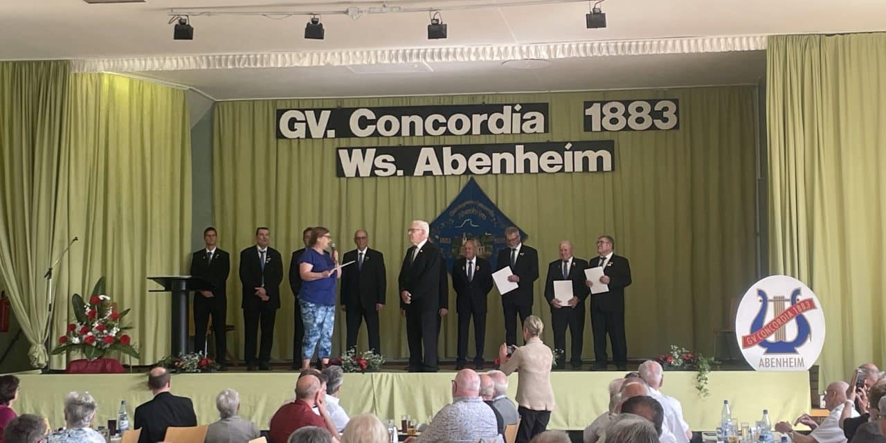 Klangvolle Ehrungen: Frühjahrsmatinée der Concordia Abenheim würdigt jahrzehntelanges Engagement