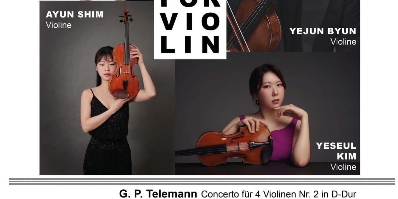 Vier Violinen, ein Klangrausch: Dozentenkonzert der Kreismusikschule verspricht virtuosen Abend im KUZ