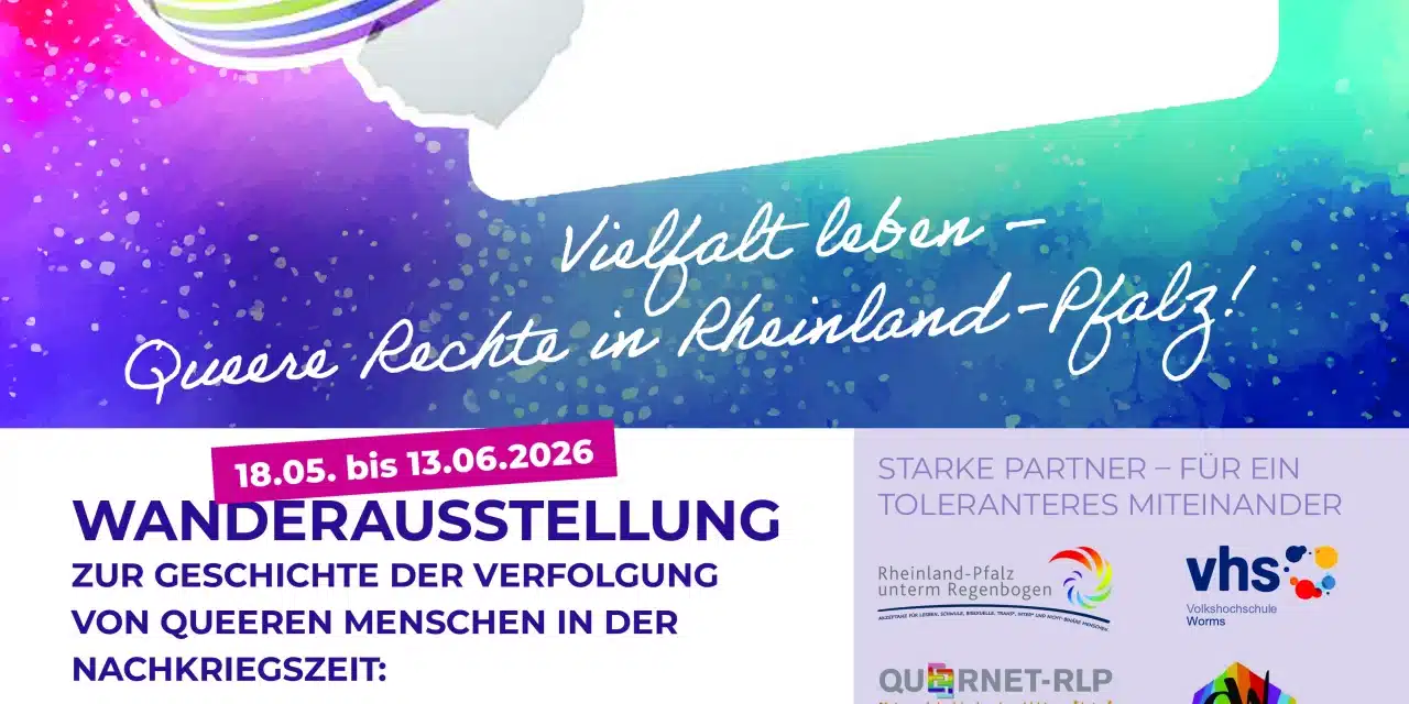 Gegen Queerfeindlichkeit, für Respekt: Veranstaltungsreihe bringt Vielfalt nach Worms