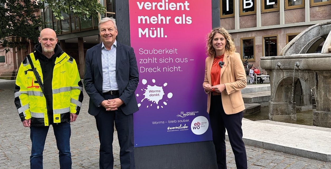 Weniger Müll. Mehr Worms: Stadt startet kreative Anti-Littering-Kampagne