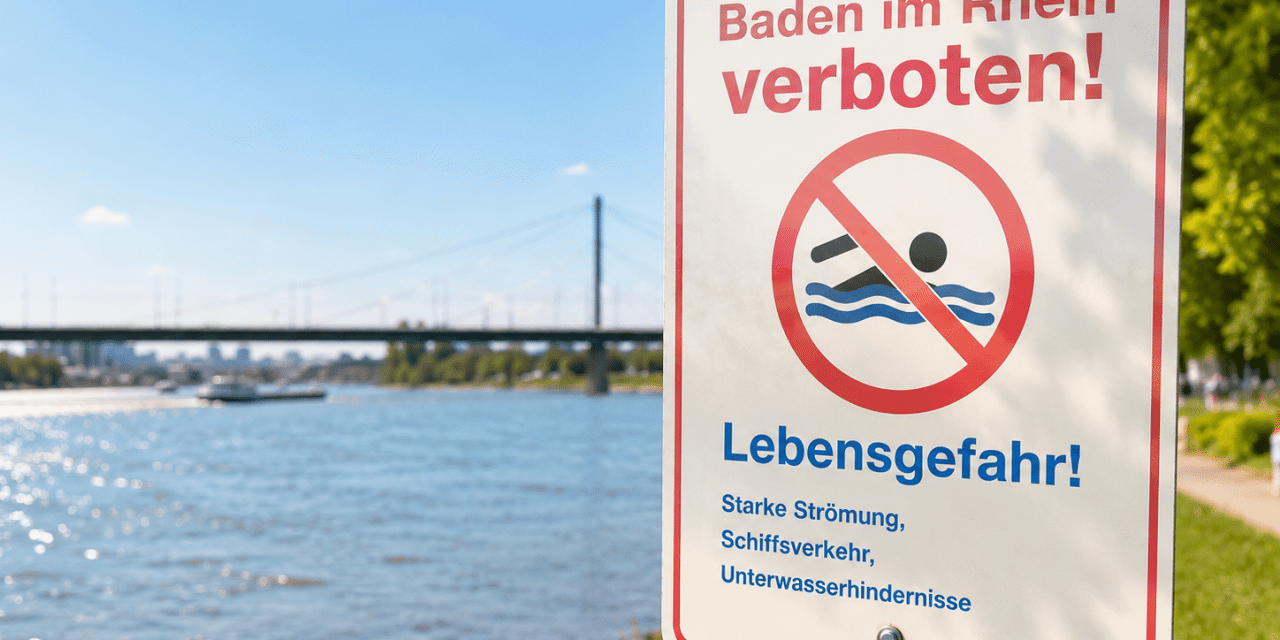 DLRG warnt eindringlich: Baden im Rhein kann tödlich enden