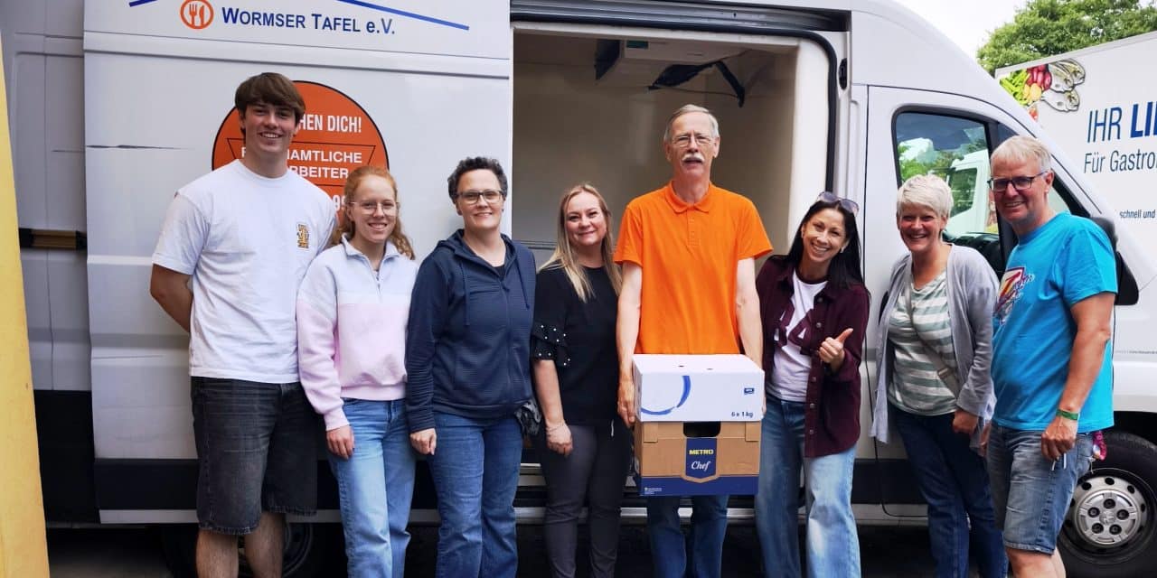 Sommerspendenaktion in Worms: Große Lebensmittelspende für die Wormser Tafel gesammelt