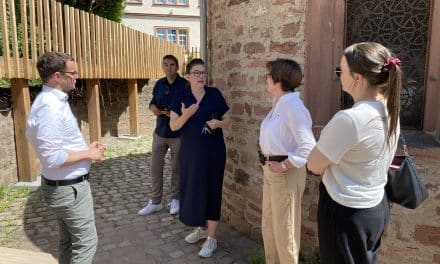 SPD-Delegation informiert sich über Sanierung der Wormser Mikwe