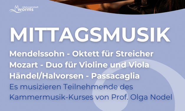 Fête de la Musique: Hochkarätige Kammermusik in Worms