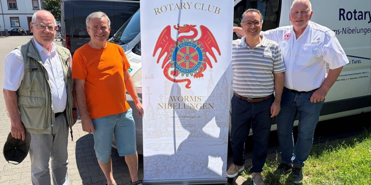 6.500 Euro für die Wormser Tafel: Rotaryclub setzt Zeichen der Solidarität