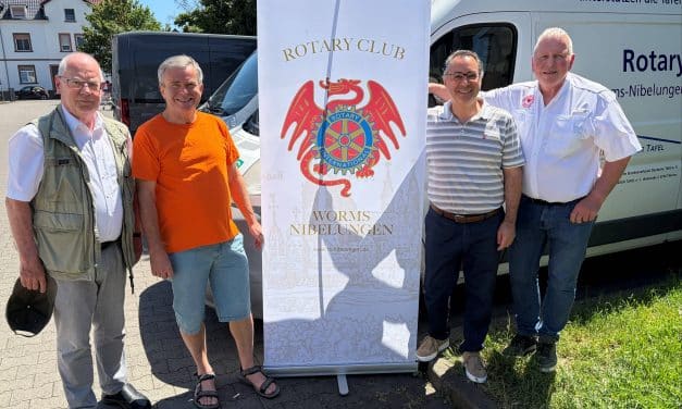 6.500 Euro für die Wormser Tafel: Rotaryclub setzt Zeichen der Solidarität