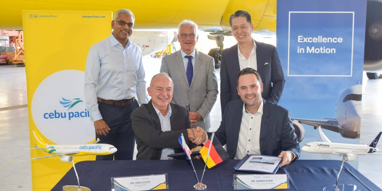 Cebu Pacific und Lufthansa Technik verlängern Zusammenarbeit bei Triebwerkswartung
