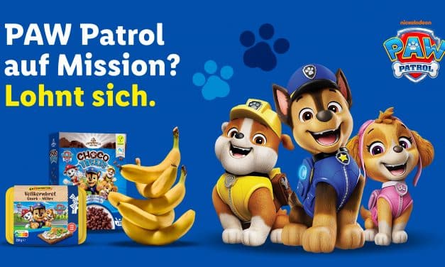 Lidl bringt PAW Patrol auf ausgewählte Produkte für Kinder