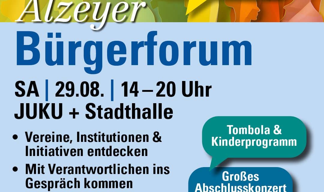 Alzey setzt auf Begegnung: Bürgerforum lädt zum Mitmachen und Mitgestalten ein