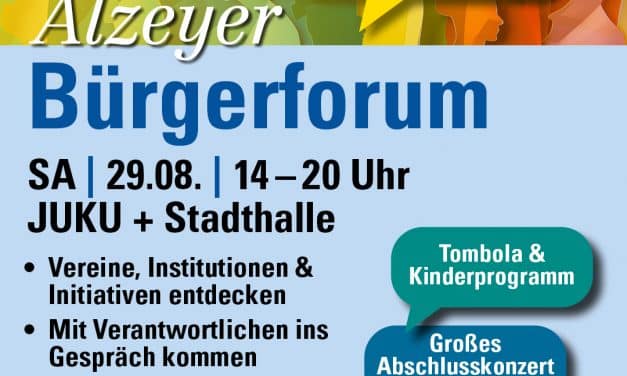 Alzey setzt auf Begegnung: Bürgerforum lädt zum Mitmachen und Mitgestalten ein