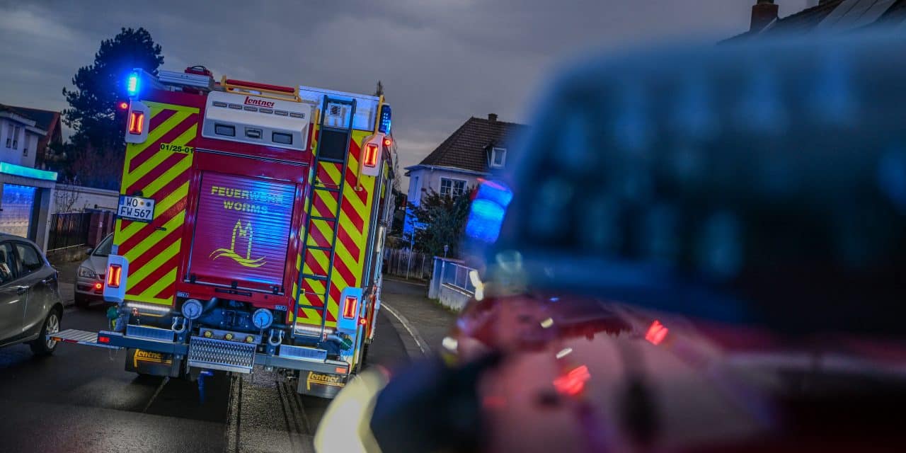 Kellerbrand macht Wohnhaus in der Wormser Innenstadt unbewohnbar